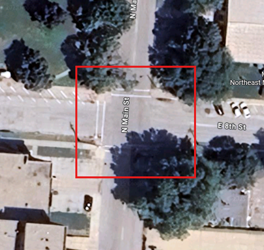 Main Street and 8th intersection
