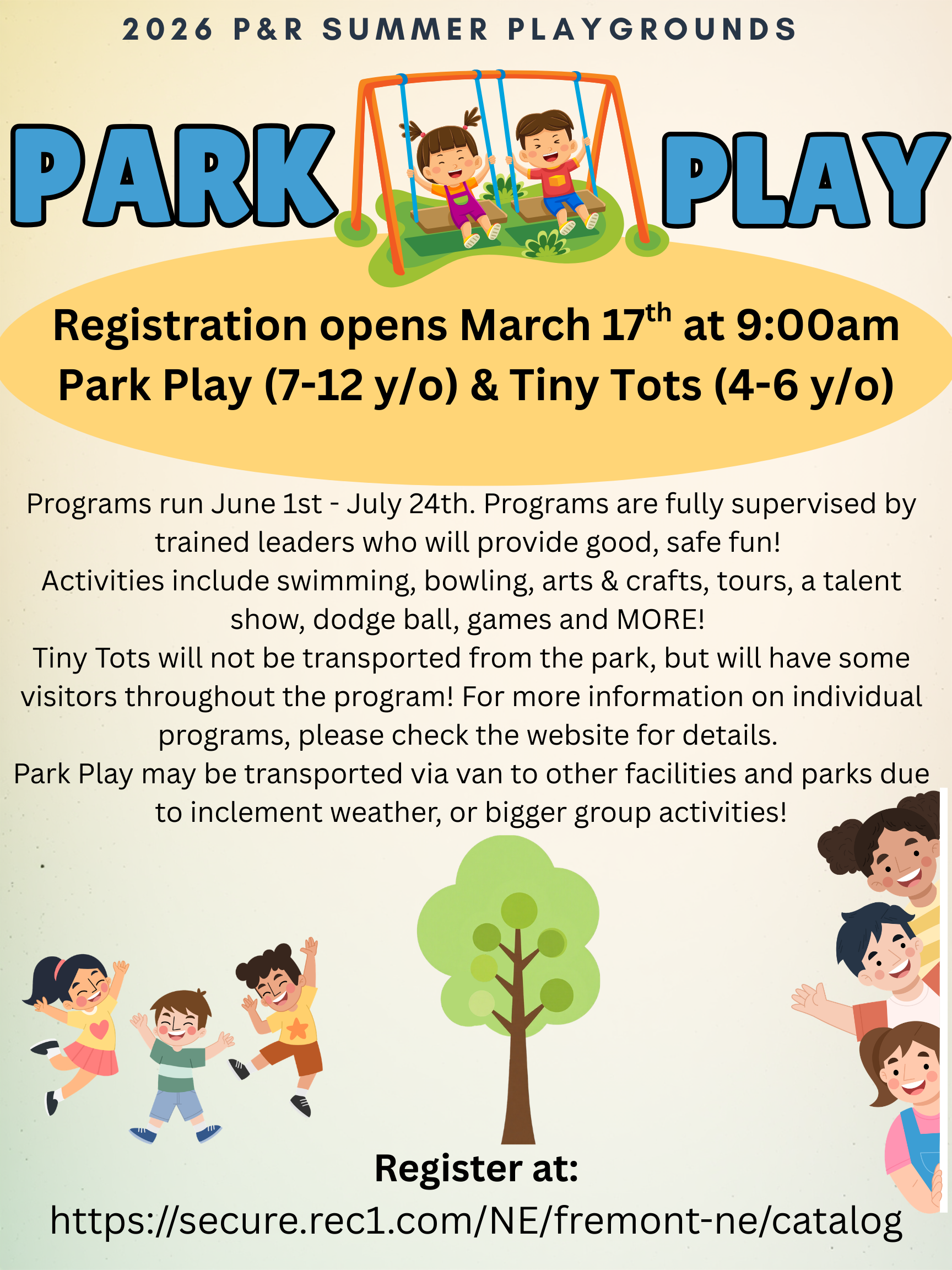 Park Play Flyer