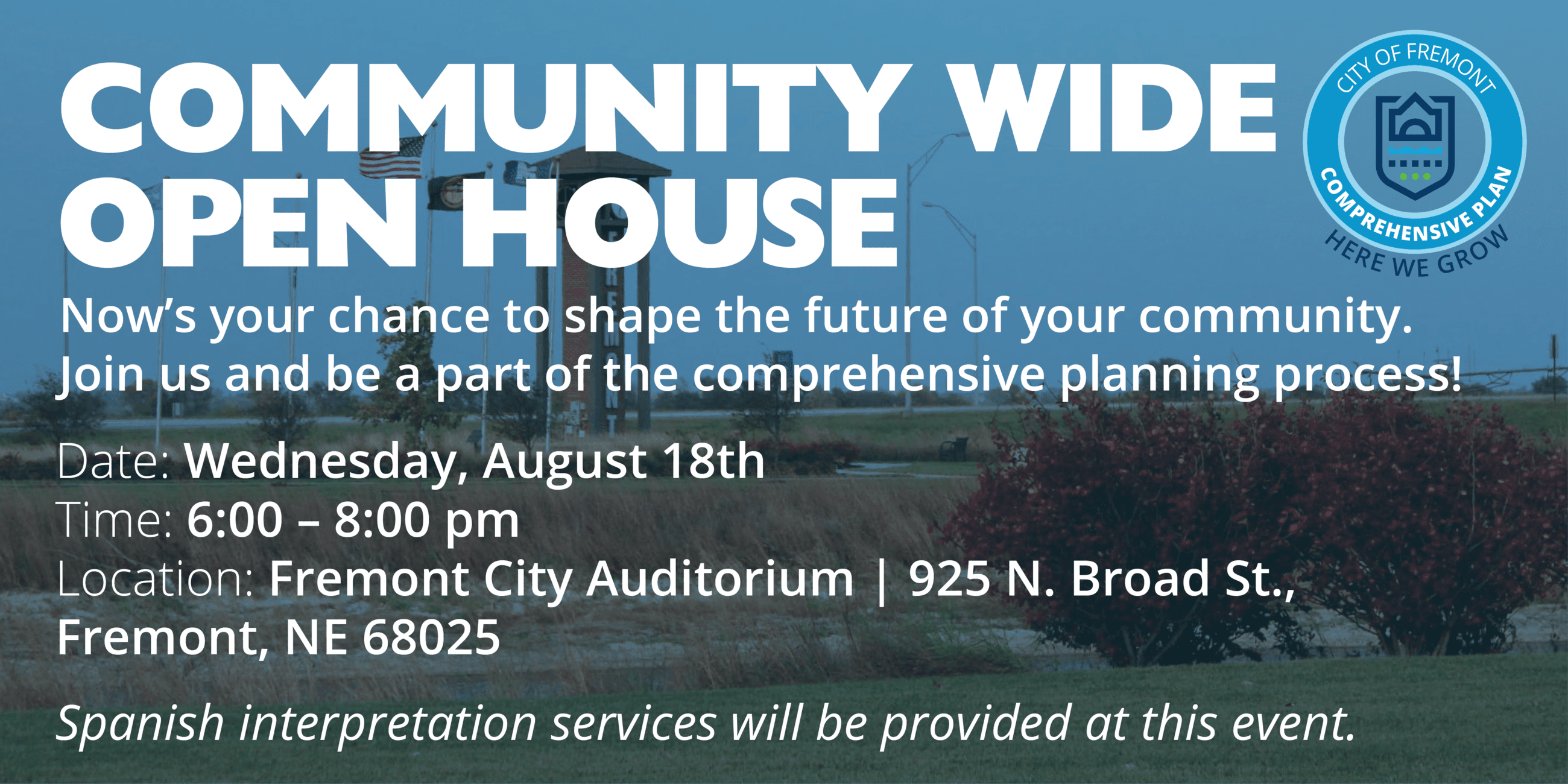 Community Planning Workshop Flyer