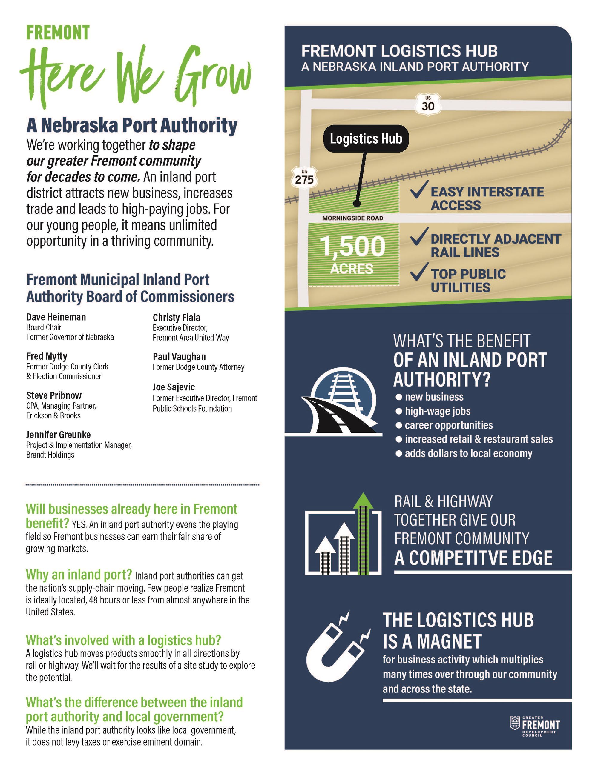 Fremont - A Nebraska Port Authority Q and A Page 1 Image