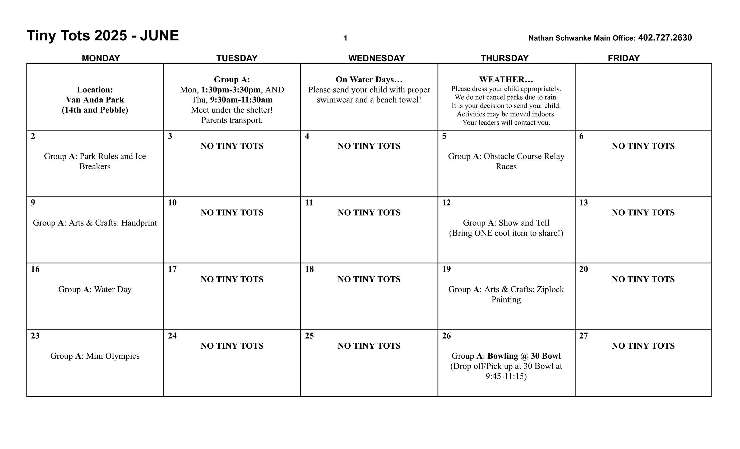 2025 Tiny Tots Schedule-1
