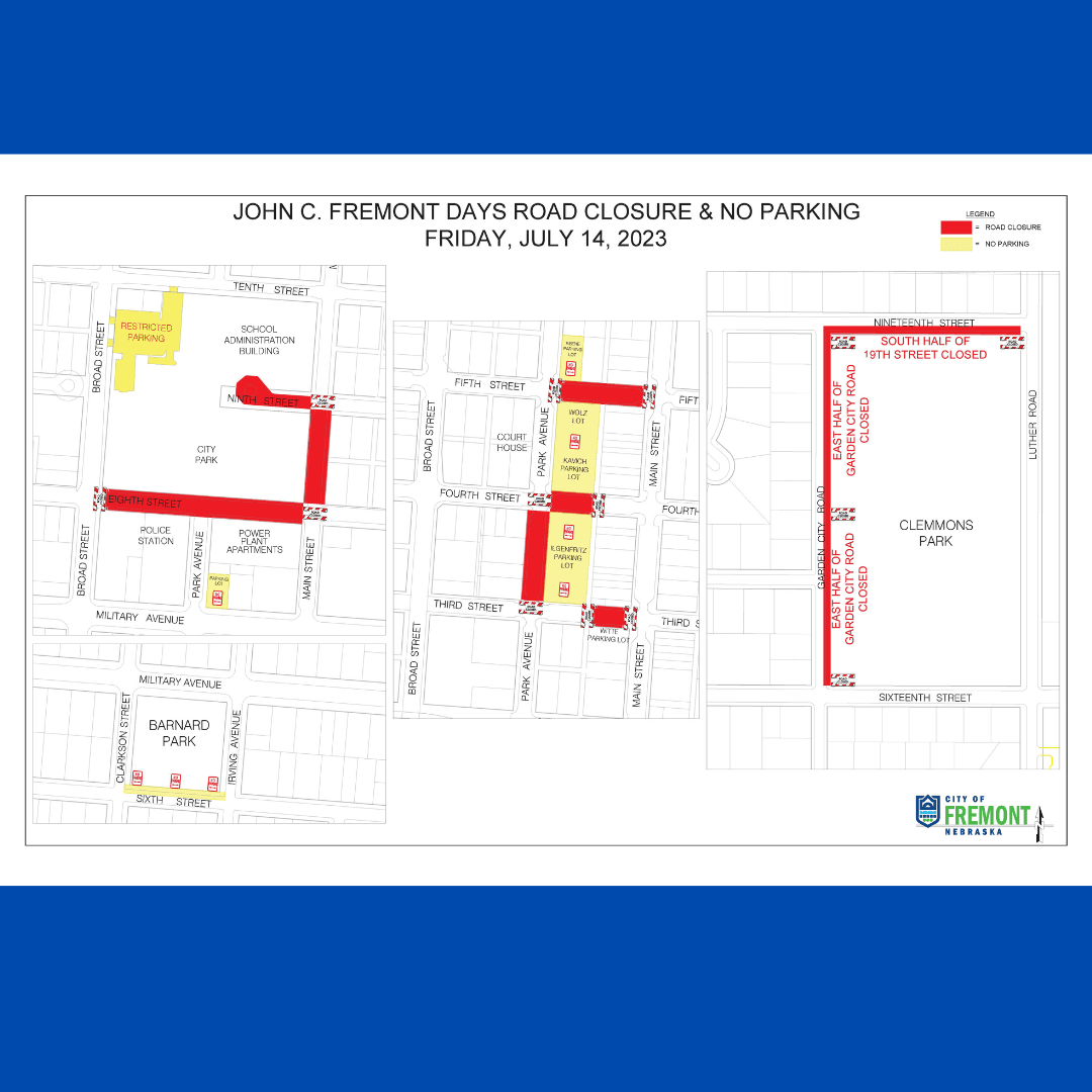 JCF  Days Street Closures Fri